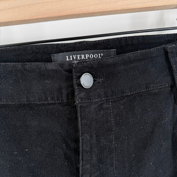 LIVERPOOL Hannah Flare Corduroy Pants Size 18W Onyx Black Stretch Plus Curvy NWT - Picture 10 of 16